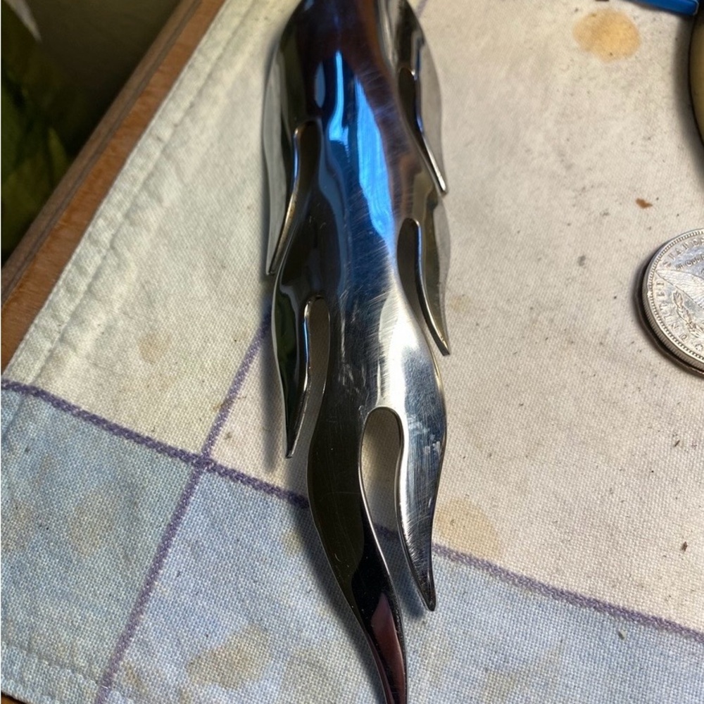 Chrome-Plated Steel Flamed Exhaust Pipe Heat Shield for Harley Davidson